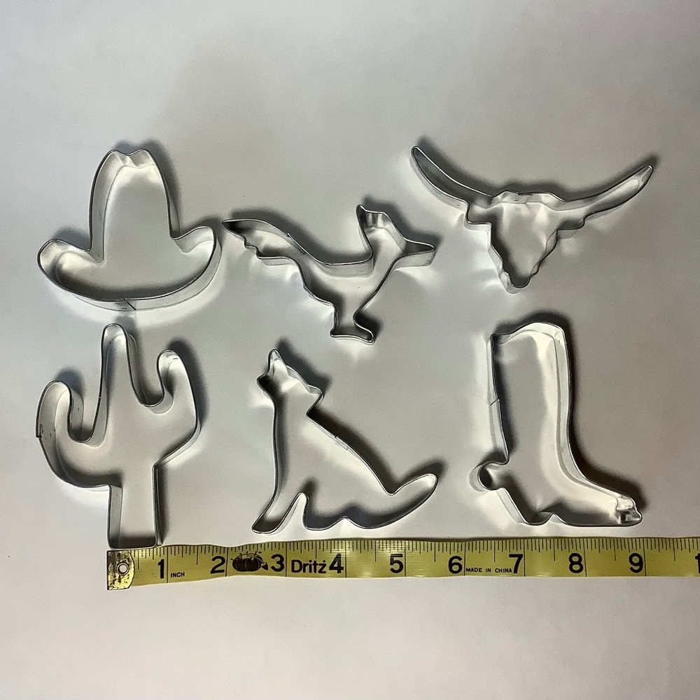 Southwestern theme cookie cutters